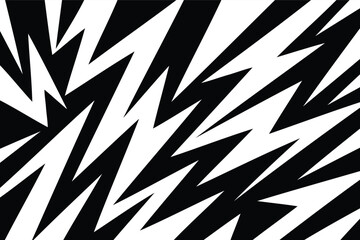 Black and White Lightning Bolt Seamless Pattern,Abstract Black and White Zigzag Background,Monochrome Lightning Bolt Seamless Pattern