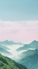 Obraz premium Summer wallpaper mountain landscape outdoors.