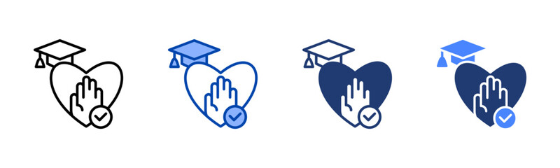 Tolerance icon set multiple style collection