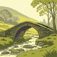 landscape with bridge