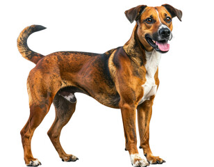 Obraz premium mixed breed dog isolated
