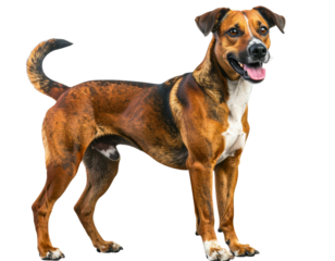 mixed breed dog isolated