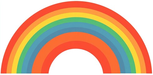 Obraz premium Colorful rainbow graphic