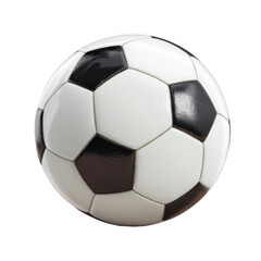 Fototapeta premium Classic Black and White Soccer Ball [Transparent Background PNG].
