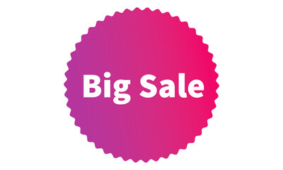 Big Sale Pink Authentic sticker design, stamp, labels on vector web shopping stickers isolated on PNG or Transparent Background