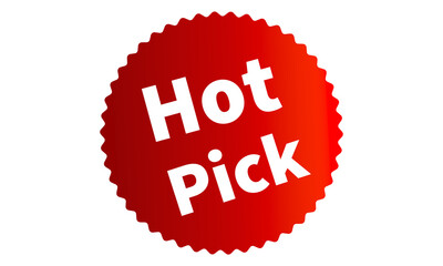 Hot Pick Red Authentic sticker design, stamp, labels on vector web shopping stickers isolated on PNG or Transparent Background