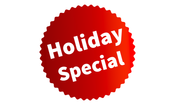 Holiday Special Red Authentic sticker design, stamp, labels on vector web shopping stickers isolated on PNG or Transparent Background