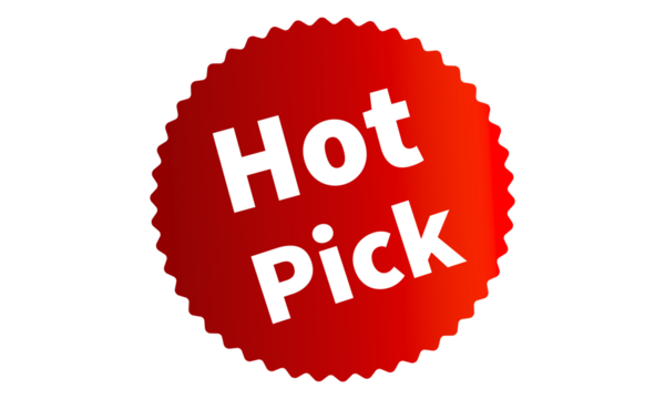 Hot Pick Red Authentic sticker design, stamp, labels on vector web shopping stickers isolated on PNG or Transparent Background