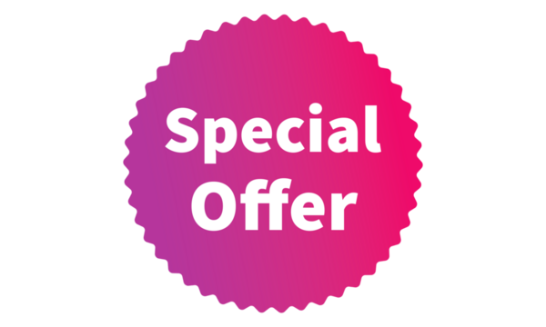 Special Offer Now Pink Authentic sticker design, stamp, labels on vector web shopping stickers isolated on PNG or Transparent Background