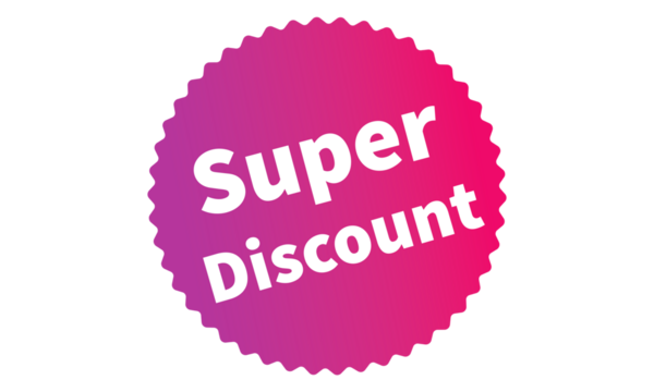 Super Discount Pink Authentic sticker design, stamp, labels on vector web shopping stickers isolated on PNG or Transparent Background