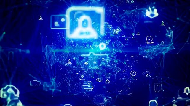 binary code digital network business background