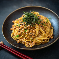 納豆スパゲッティー