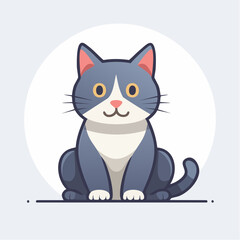 Sitting Cat Icon Vector