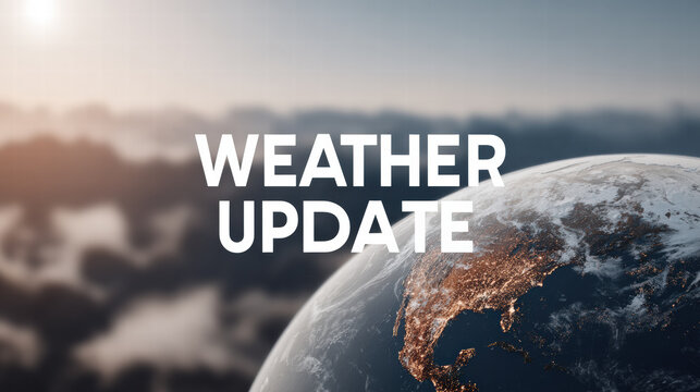 Weather update earth atmosphere cloud sunrise modern abstract global climate