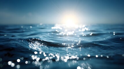 Sparkling water surface reflecting sunlight.