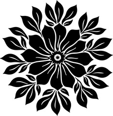 Fototapeta premium This circular vector pattern design features an elegant and seamless ornamental motif, perfect for decorative projects,