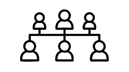Organizational chart hierarchy structure diagram flowchart company management team business network leadership 100