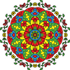 MANDALA SIMPLE FOR DRAWING AND COLORINC BOOK
