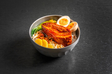 角煮丼　Braised pork belly set meal Asian style 