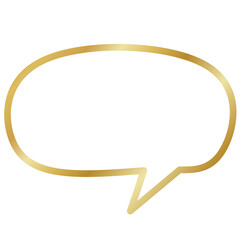 Gold Speech Bubble for messages 