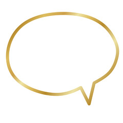 Gold Speech Bubble for messages 