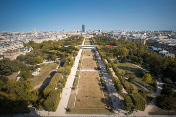 View from Eiffel Tower in Paris