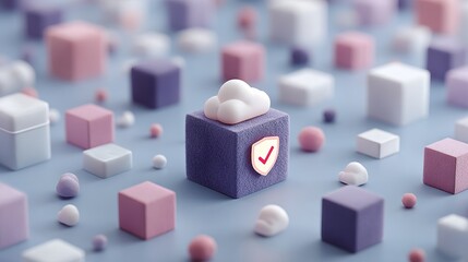 Isometric Louvain City Shield