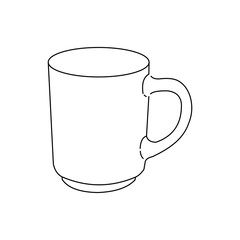 Drinking glass, cup isolated on white