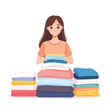 Stack Of Clothing Images – Browse 927,594 Stock Photos, Vectors, and ...