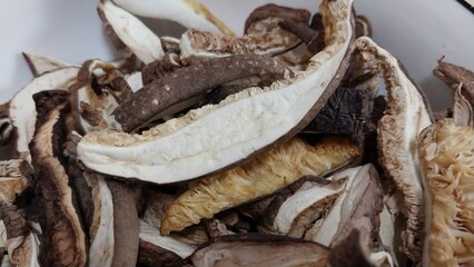 Dried shiitake mushrooms