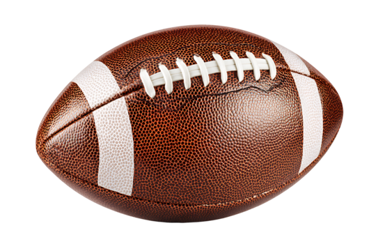American football ball isolated on transparent background - Powered by Adobe