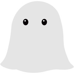 ghost halloween cute kawaii flat icon.