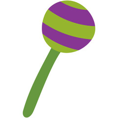 lollipop halloween cute kawaii flat icon.