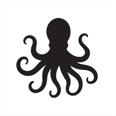 Minimal Pen Silhouette Icon on White