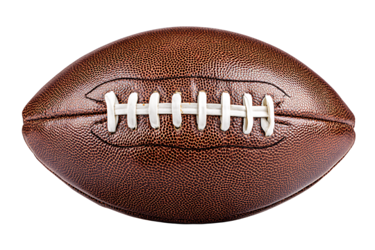 Vintage american football isolated on transparent background