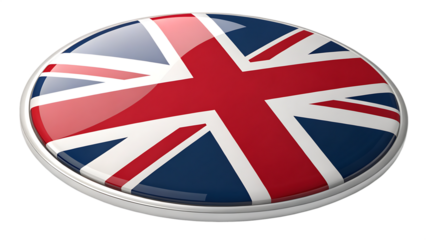 united kingdom flag button