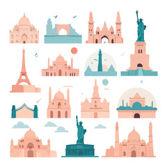 World Tourism Day Minimalist Landmark