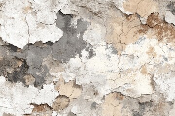 Obraz premium Cracked, weathered wall with layers of paint