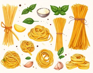 pasta and vegetables