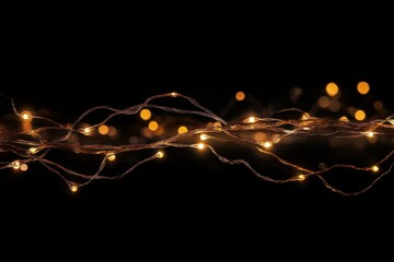 String lights background warm astronomy.