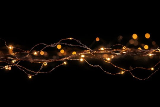 String lights background warm astronomy.