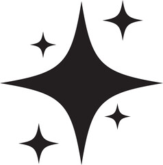 Twinkle star glittery sparkle, burst and flash.