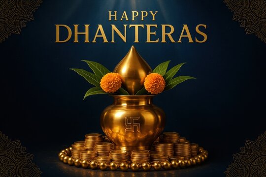 Happy dhanteras poster design.