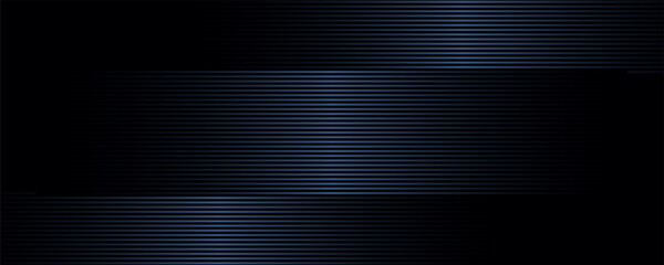 Modern dark blue banner background with geometric diagonal overlay and glowing lines eps 10