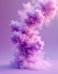 Fototapeta premium Ethereal Pastel Smoke Cloud in Motion