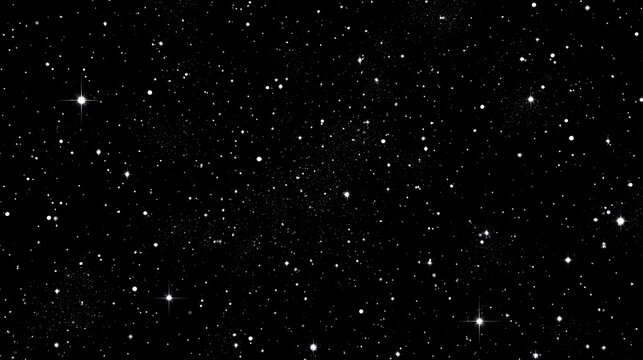 Night sky, countless stars scattered across black void