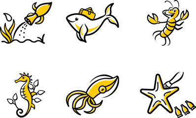  Fish icon vector art image