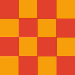 Modern Geometric Orange and Red Checkerboard Background Tile Design Pattern