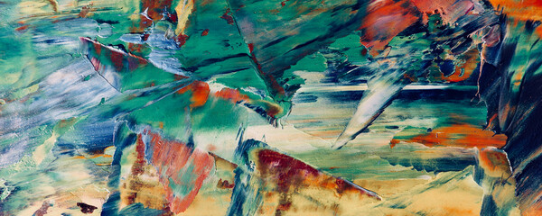 Abstract art background . Hand painting artwork on canvas .