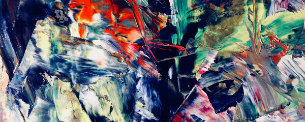 Abstract art background . Hand painting artwork on canvas .